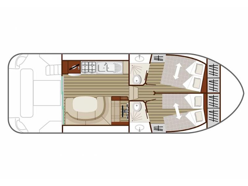 Book yachts online - motorboat - Estivale Quattro B - CH DE VALENCE FR - rent