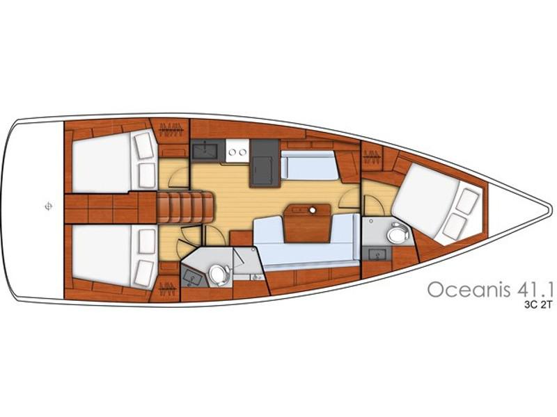 Book yachts online - sailboat - Oceanis 41.1 - Achemar - rent