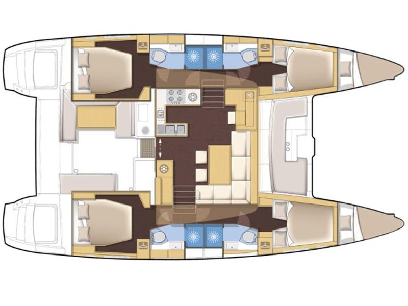 Book yachts online - catamaran - Helia 44 - Kyra - rent