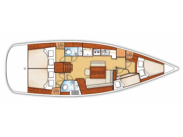 Book yachts online - sailboat - Oceanis 43 - Beauty L | Electric Toilets | Solar Panels - rent