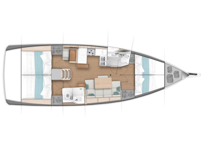 Book yachts online - sailboat - Sun Odyssey 440 - Hellenium - rent