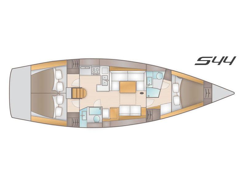 Book yachts online - sailboat - Salona 44 - Queen II - rent