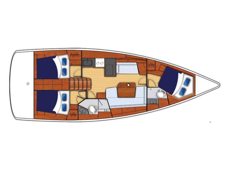 Book yachts online - sailboat - Moorings 42.1 - Moorings 42.1 (2017) - rent