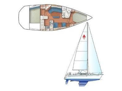 Book yachts online - sailboat - Catalina 350 - Leap Of Faith - rent