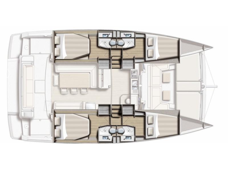 Book yachts online - catamaran - Bali 4.1_pax - Pax 2 - rent
