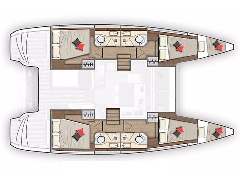 Book yachts online - catamaran - Lagoon 40 - Serendipity II - rent