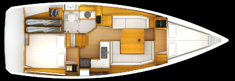 Book yachts online - sailboat - Jeanneau 389 - Reaching Heaven - rent