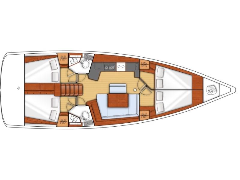 Book yachts online - sailboat - Oceanis 45 - Beautiful love - rent