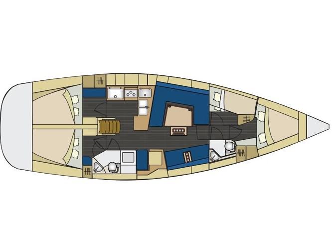Book yachts online - sailboat - Elan 444 Impression - S/Y Atlantida - rent