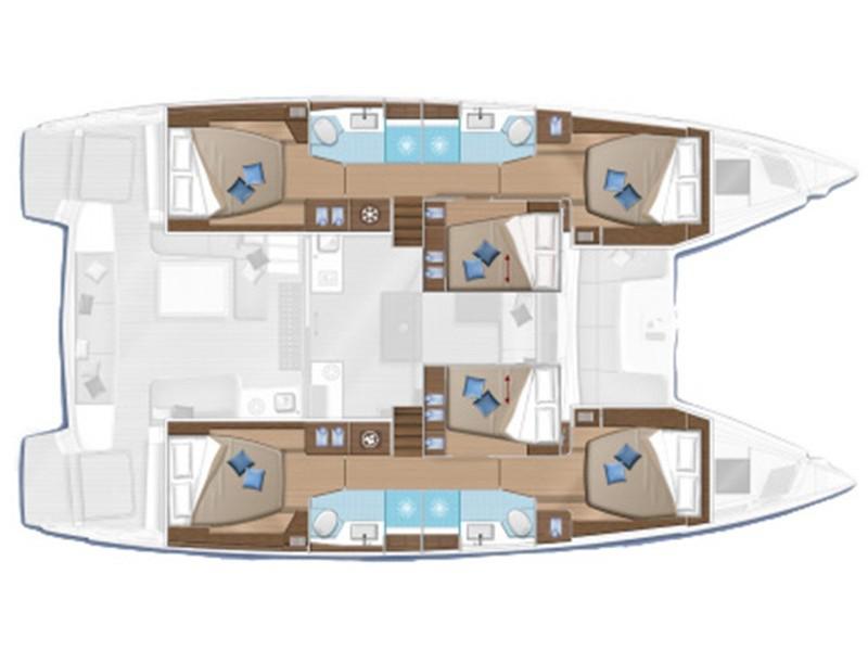Book yachts online - catamaran - Lagoon 50 - Titti - rent