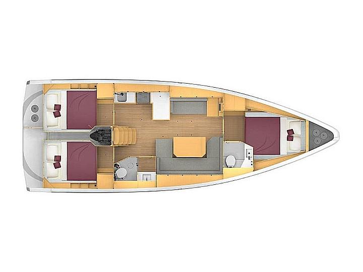 Book yachts online - sailboat - Bavaria C42 - Quick Point - rent