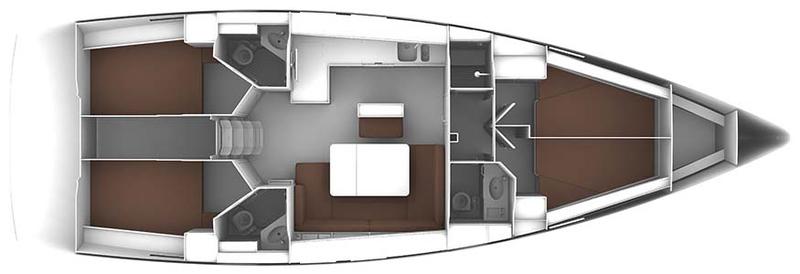 Book yachts online - sailboat - Bavaria Cruiser 46 - Tequila - rent