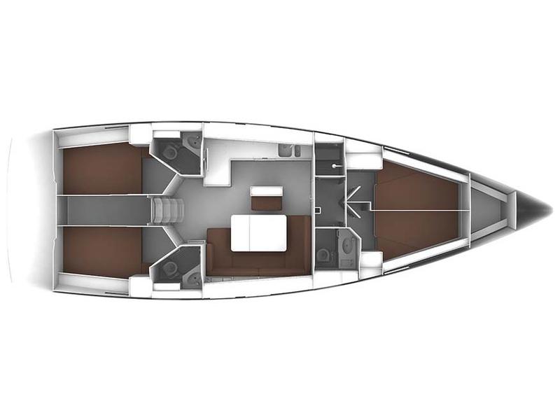 Book yachts online - sailboat - Bavaria Cruiser 46 - Goldfinger - rent