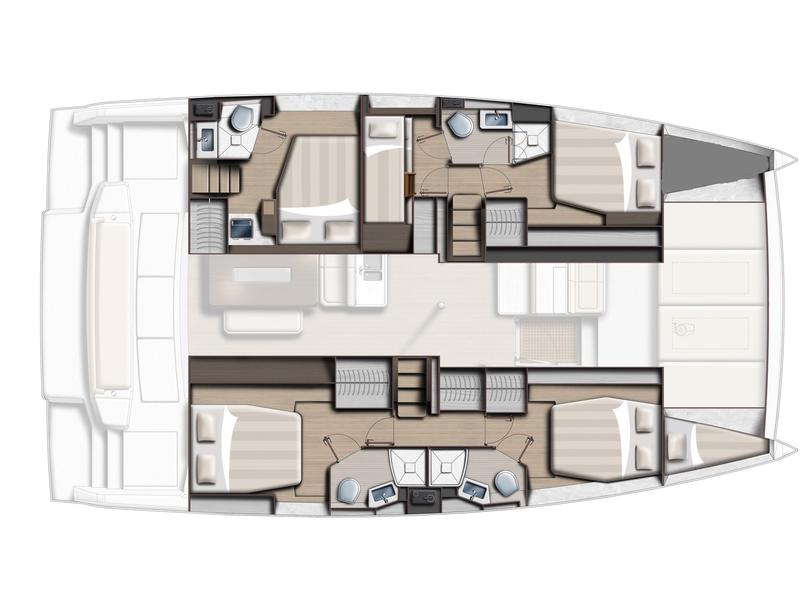 Book yachts online - catamaran - Bali 4.6 A/C - WM- Gen - Freezer - rent