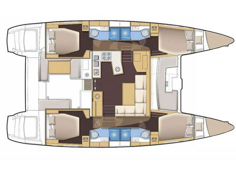 Book yachts online - catamaran - Lagoon 450 Fly - Didyme - Comfort line - rent