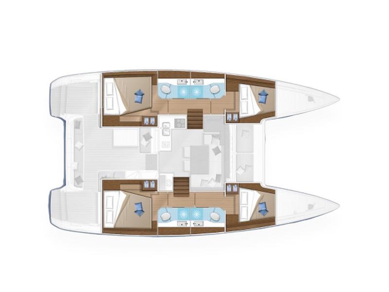 Book yachts online - catamaran - Lagoon 40 - Gelso - Premium line - rent