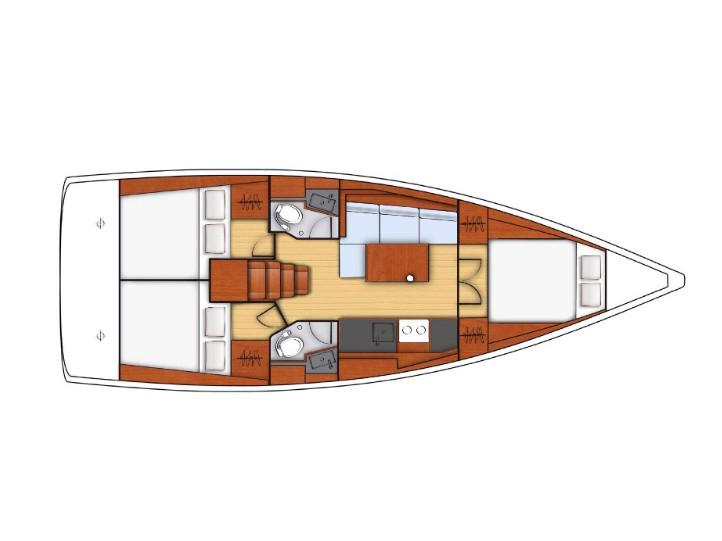 Book yachts online - sailboat - Oceanis 38.1 - Eos - Comfort line - rent