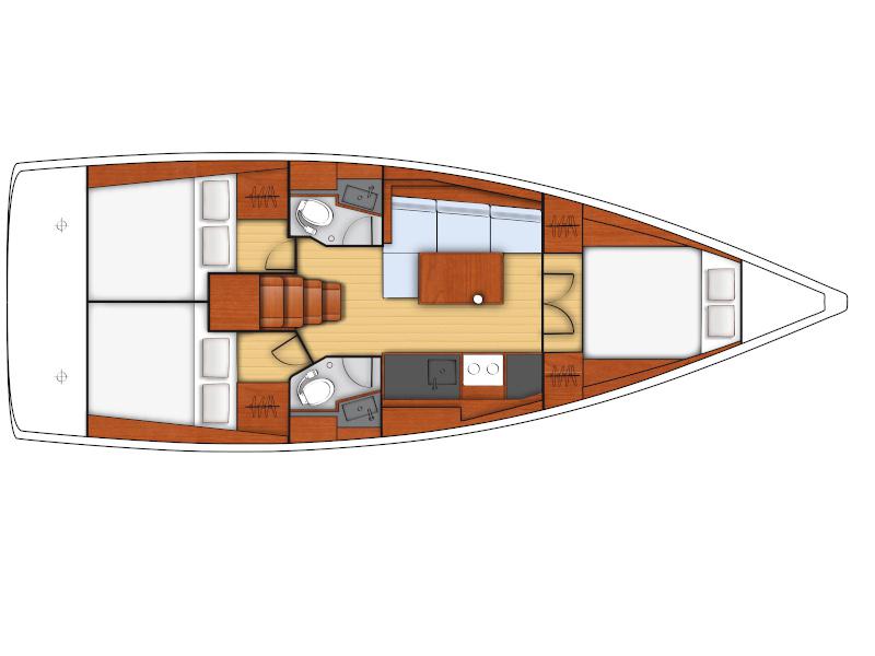 Book yachts online - sailboat - Beneteau Oceanis 38.1 - IDA - rent