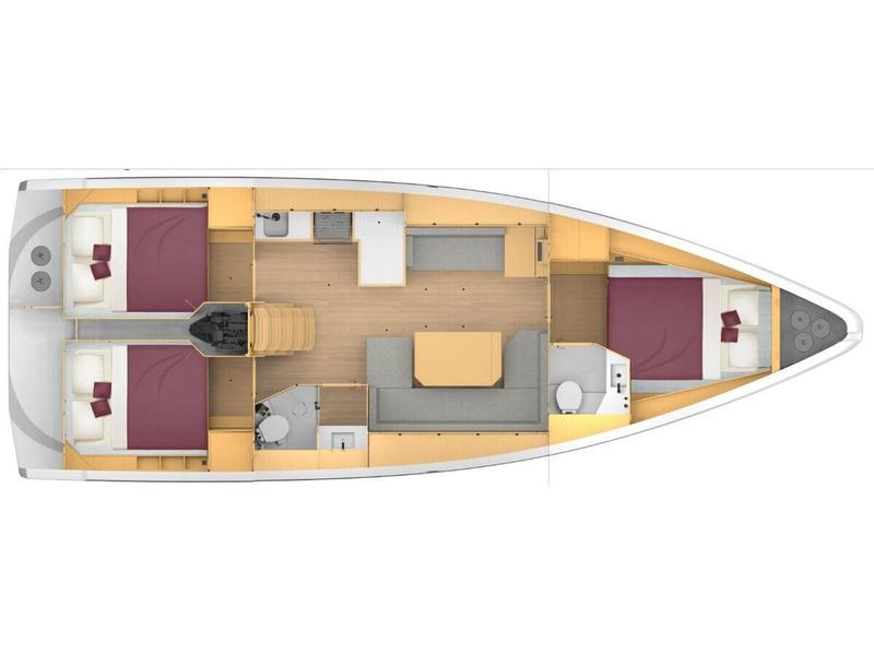 Book yachts online - sailboat - Bavaria C42 - SeaTime - rent