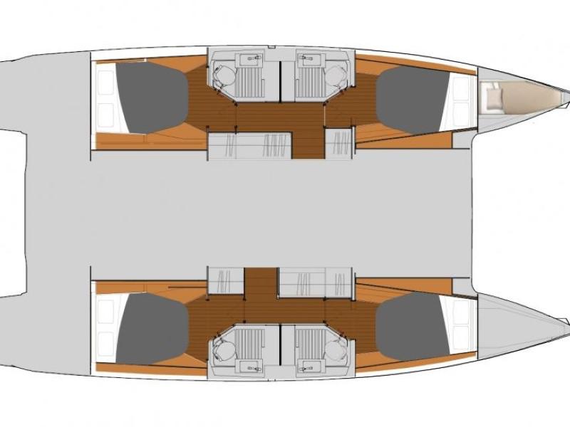 Book yachts online - catamaran - Astréa 42 - Adele - rent