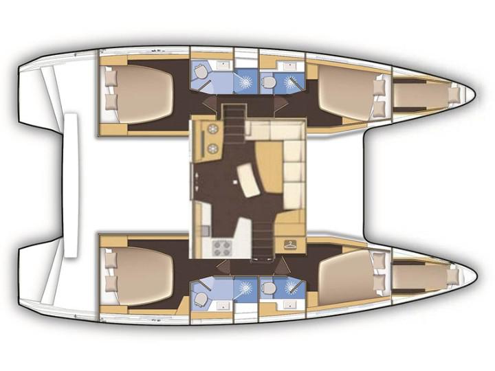 Book yachts online - catamaran - Lagoon 42 - Sail Electra - rent