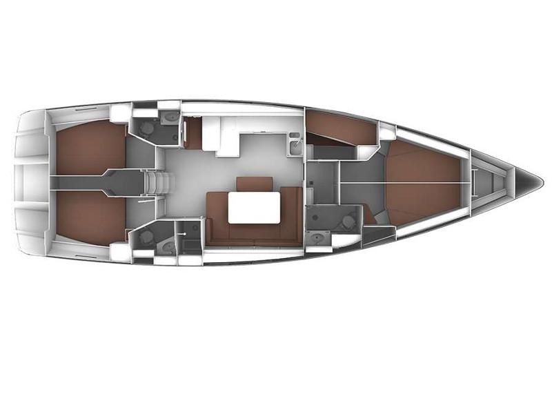 Book yachts online - sailboat - Bavaria Cruiser 51 - EC- 51C-16-G - rent