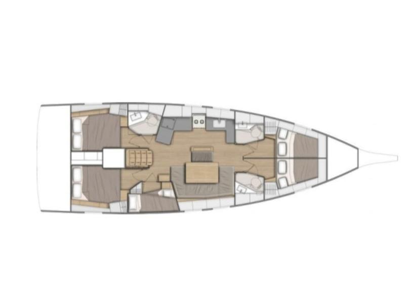 Book yachts online - sailboat - Oceanis 46.1 - PRES- O46-22-G  - rent