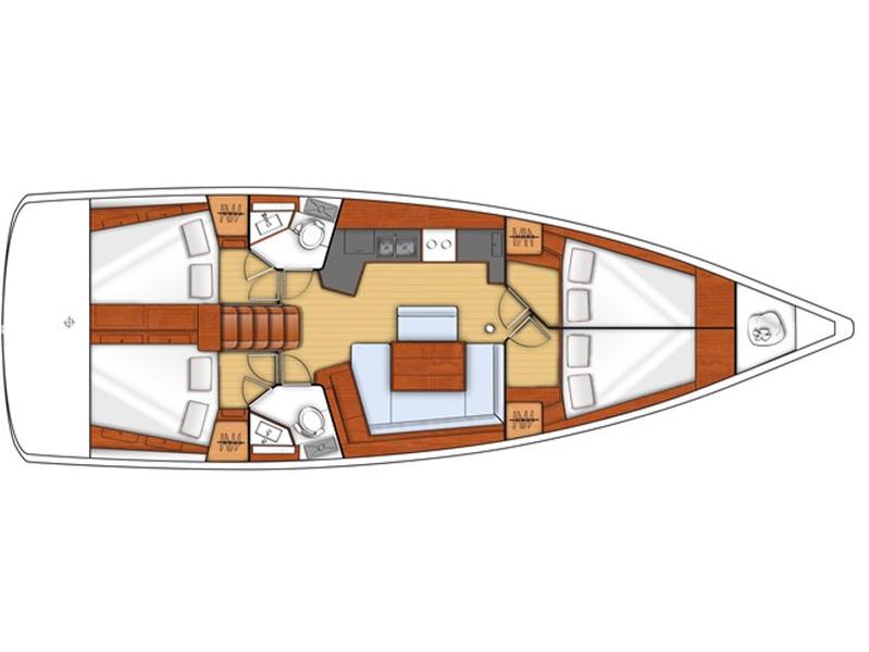 Book yachts online - sailboat - Oceanis 45 - EC- O45-14-G - rent
