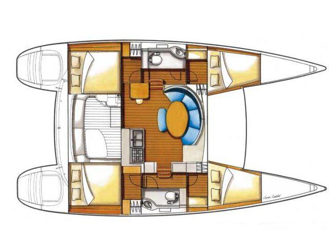 Book yachts online - catamaran - Lagoon 380 - EC- L38-17-G - rent