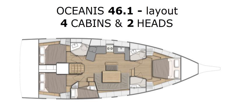 Book yachts online - sailboat - Oceanis 46.1 - owner version - NALU - rent