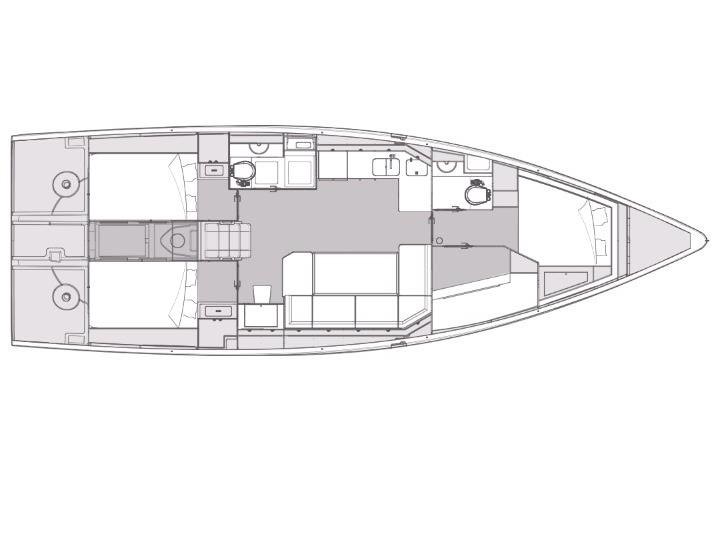 Book yachts online - sailboat - Elan Impression 43 NEW - ZARA - rent