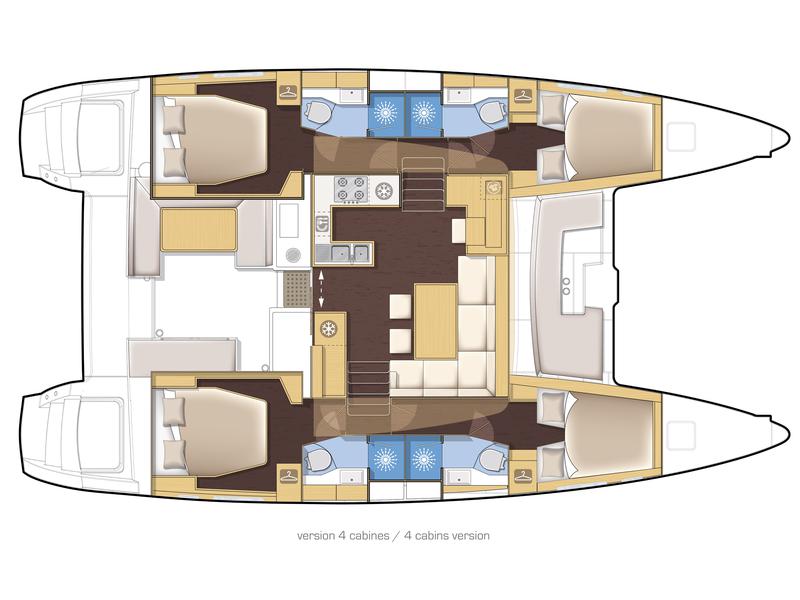Book yachts online - catamaran - Lagoon 450 F - WIDE DREAM - rent