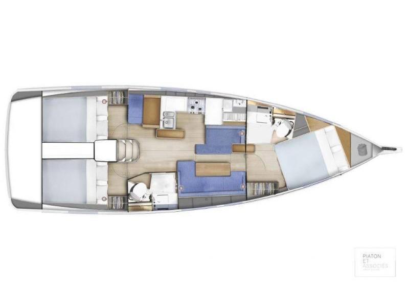 Book yachts online - sailboat - Sun Odyssey 410 - Kymothoe - rent