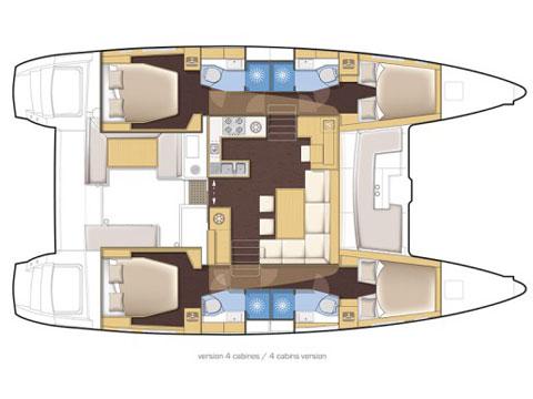 Book yachts online - catamaran - LAGOON 450 - CHALLENGER 6A MH-2-7-12 - rent