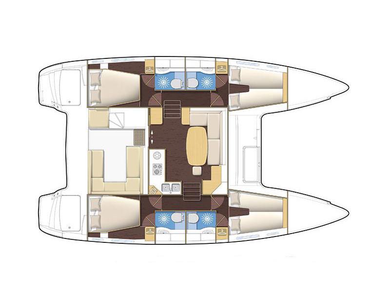 Book yachts online - catamaran - Lagoon 400 - Utopia - rent