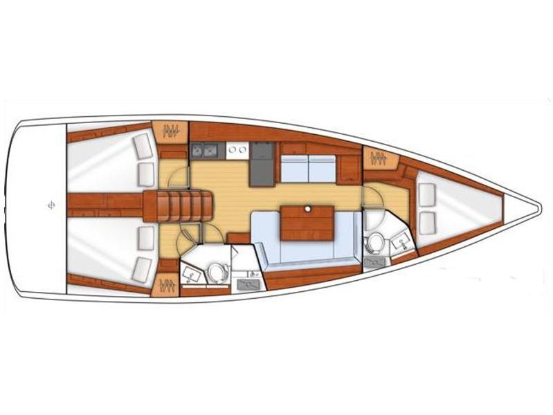 Book yachts online - sailboat - Oceanis 41.1 - Poison - rent