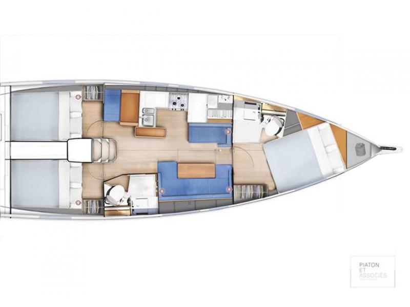 Book yachts online - sailboat - Sun Odyssey 410 - POLARIS  - rent