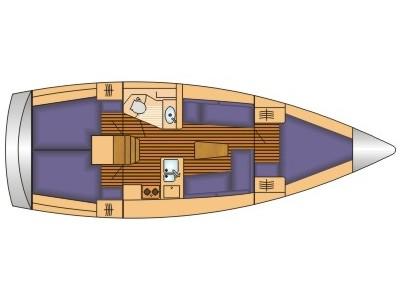 Book yachts online - sailboat - Bavaria Cruiser 37* - SEVEN - rent