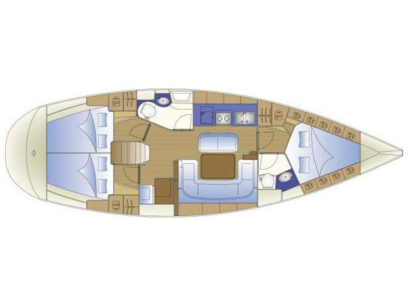Book yachts online - sailboat - Bavaria 41 - THIRTEEN - rent