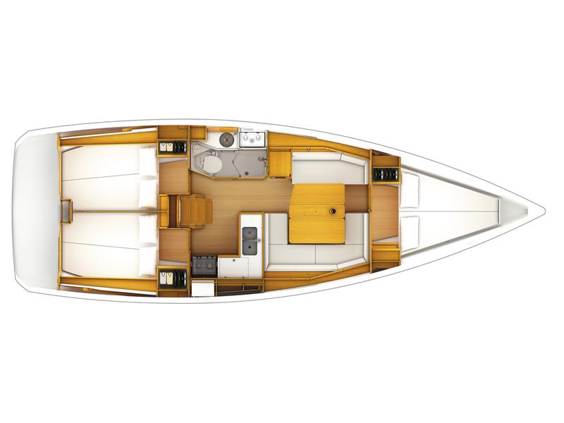 Book yachts online - sailboat - Sun Odyssey 389 - Delta Kiss - rent