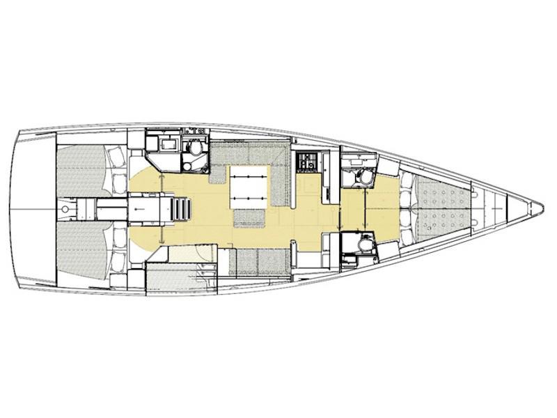 Book yachts online - sailboat - Dufour 520 Grand Large - Blue Bayou - rent