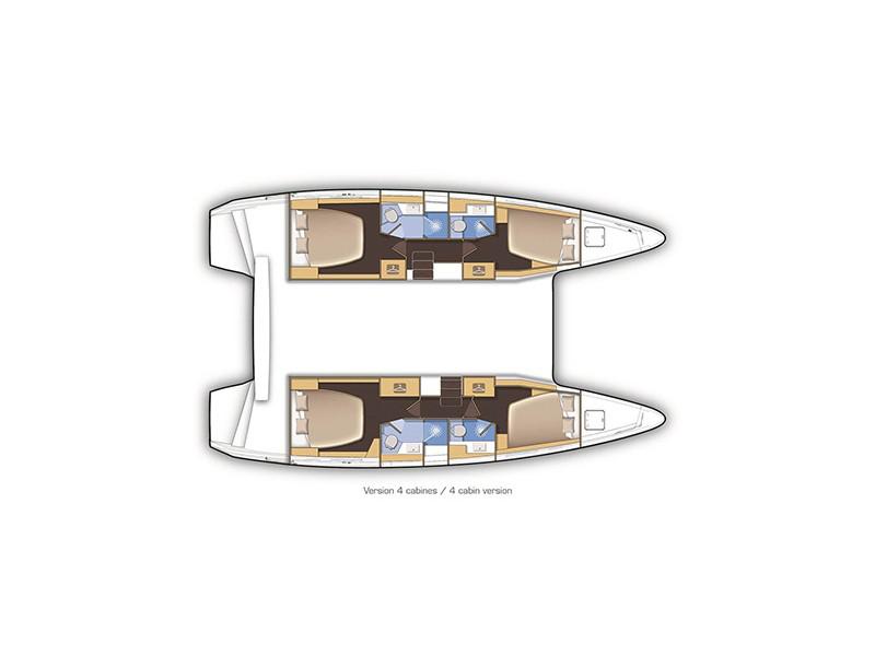 Book yachts online - catamaran - Lagoon 42 - Olympios Zeus - rent