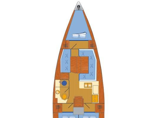 Book yachts online - sailboat - Sun Odyssey 389 JP - SUZIE Q - rent