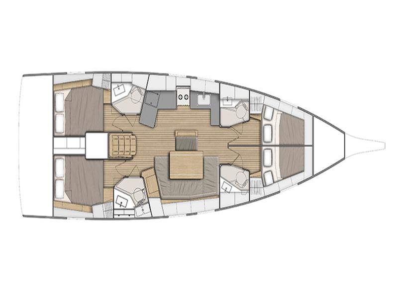 Book yachts online - sailboat - Oceanis 46.1 - Aeolian Melody - rent