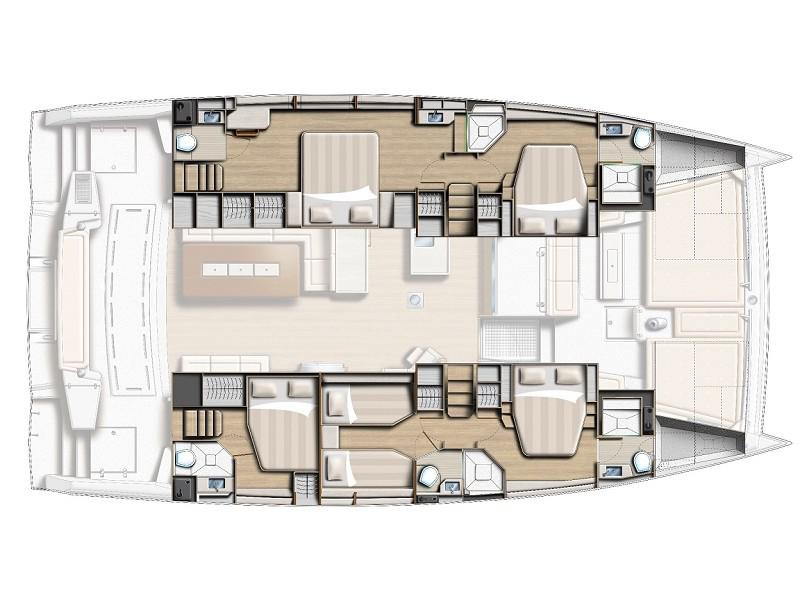 Book yachts online - catamaran - Bali 5.4. - License to chill - rent