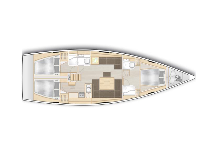 Book yachts online - sailboat - Hanse 458-Owner Edition LUX (GEN,AC,WATERMAKER) - AquaHolic - rent