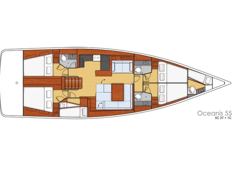 Book yachts online - sailboat - Oceanis 55 - Athaya - rent