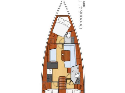 Book yachts online - sailboat - Oceanis 41.1 - Elena - rent