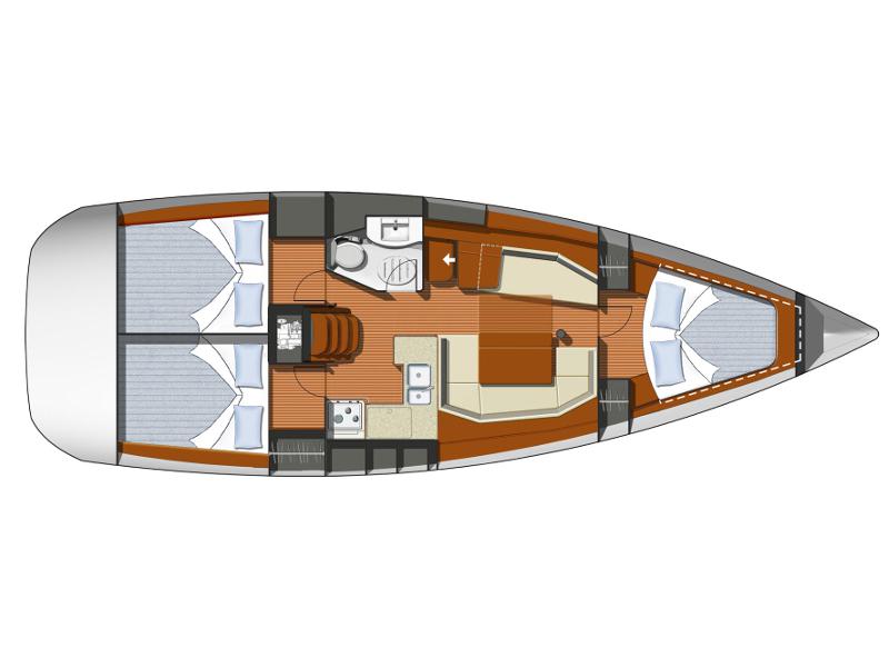 Book yachts online - sailboat - Sun Odyssey 37 - SIPICA - rent