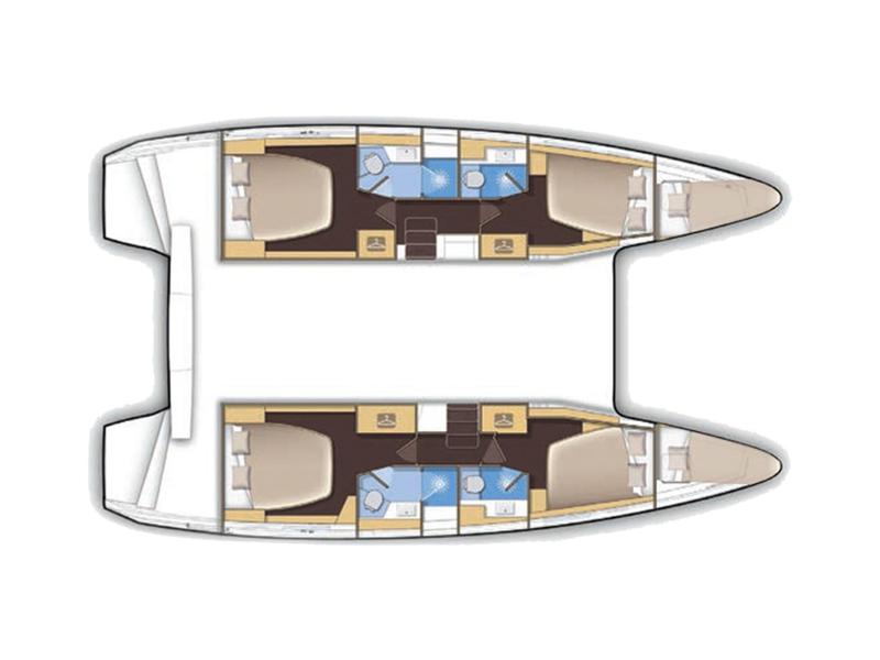 Book yachts online - catamaran - Lagoon 42 - Majorelle Blue | A/C generator watermaker - rent